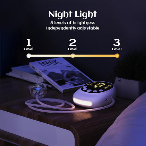 9 X-Bosak Electric Baby Nasal Aspirator - Hospital Grade Mucus Remover with Suction Levels, USB-C Rechargeable, Night