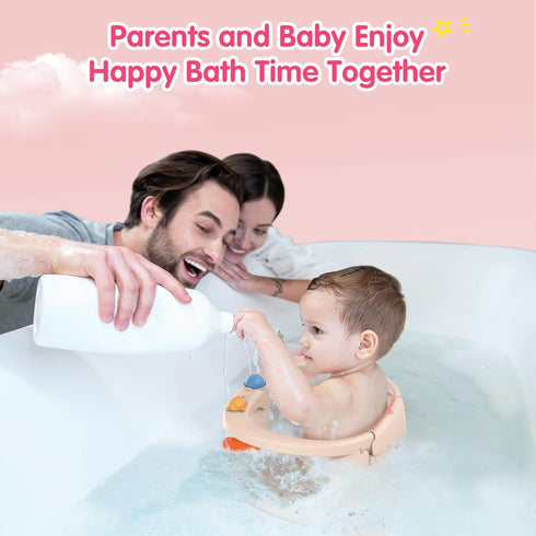 6 Baby Bath Seat for Babies Months & Up, Non-Slip Bath Seats for Babies Sitting up,Bath tub Seat with Suction Cups,Safe