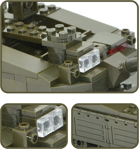 Set,Merkava WW2 5 8-12(343 QLT Military Tank Building Blocks Armed Tank with Soldier Figures,Toys Gift for Boys Pcs)