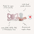 6-18 FRIGG Butterfly Anatomical SilkySoft Silicone Baby Pacifier | Made in Denmark | BPA-Free (Silky Satin/Cream