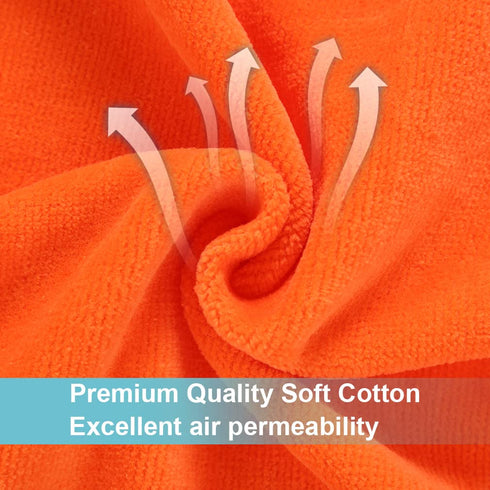 MICHLEY Animal Hooded Baby Towel Washcloth - Premium Cotton Bathrobe for Girls Boys 0-6T (Fox)