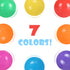 100 Pack Colorful Plastic Balls for Baby Play, BPA Free Balls for Ball Pit, Bounce House, Baby Pool & Playhouse