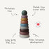 mushie Stacking Rings Toy, Made in Denmark (Rustic)