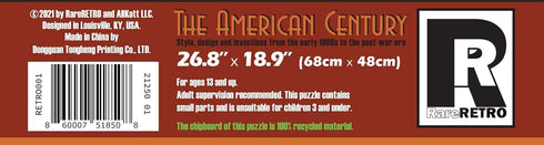1000 Piece Jigsaw Puzzle for Adults and Families - The American Century - Design and Inventions from the 1900s