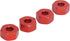 VGEBY 4pcs Wheel Hub Hex Adapter, 5mm to 12mm Hex Combiner for D12 1/10 RC Trucks (Red) Car Model Accessory