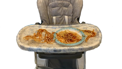 Toddler Table Cover for Highchair – 8Pcs Set High Chair Cover Compatible with Standard Trays – Disposable and Practical Design – Ideal for Non-Messy Experiences, Baby Weaning … (8 PCS)