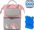 Generic Breastmilk Cooler Bag with Ice Pack Waterproof Double-Layer Insulated Breast Pump Backpack,