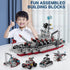 Building Block Warship - 25 in 1 Battleship Kits for Kids, Educational Toys for Boys Age 6-12 Years Old, 554PCS