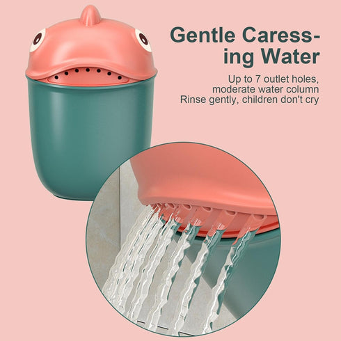 Generic Bath Jug for Baby Washing, Cartoon Shampoo Cup Baby,Cute Clownfish Baby Bath Shampoo Rinse Cup, Lovely Washing