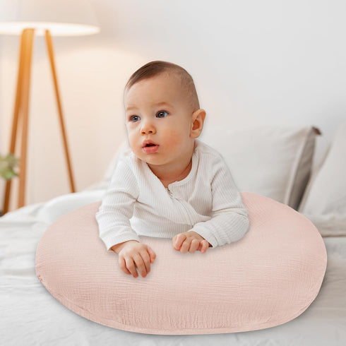 SWESEN Nursing Pillow Cover, Soft Removable Cover for Breastfeeding Pillows, Pillow Slipcover for Baby Boys and Girls