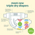 2, 76 Babyganics Diapers, Size ct, Ultra Absorbent Diapers