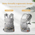 Backpack NEST BLANCHE Baby Carrier for Newborn to Toddler, Ergonomic Design, Front and Back Facing Options, Grey