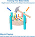 QZJVKBXY Hammer Wooden Baby Workbench Pounding Toy for Toddlers,STEM Educational Preschool Learning Toys for Kids.