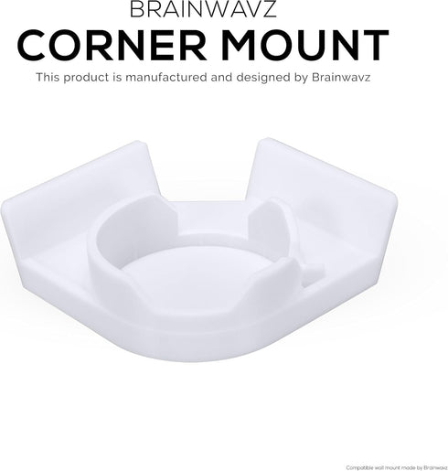 Corner Mount Infant Optics DXR-8 & Pro Adhesive Wall Shelf, Optimal Viewing, Easy Installation, No Mess, No Screws