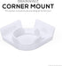 Corner Mount Infant Optics DXR-8 & Pro Adhesive Wall Shelf, Optimal Viewing, Easy Installation, No Mess, No Screws