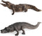 2 Pcs Simulated Crocodiles Model Figure Toy, Realistic Alligator Figurines Collection for Science Educational Props