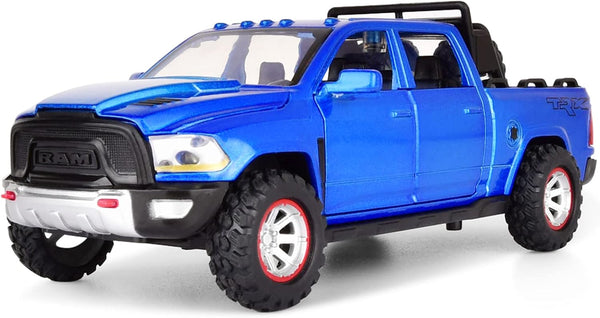 RAM 1500 Pickup Truck Toys for Boys Age 4-7, Diecast Metal Model with Lights and Sound, Gift for Kids
