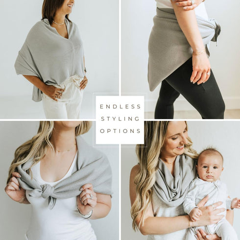 Nursing Cover for Breastfeeding | Soft & Breathable | Full Coverage | Stretchable Modal Fabric | Wide Viewing Neck