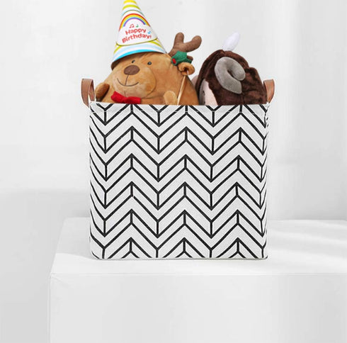 KIUATSJR Square Storage Basket Fabric Organizer Bin for Toys,Books,Clothes,Gifts,Pets-Perfect