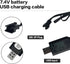 7.4V USB Charger Cable with SM-3PIN Plug for RC Car Plane Tank Boat, Universal 7.4V Lipo Battery USB Charger with