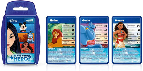 Top Trumps Card Game Disney Heroes, Family Games for Kids and Adults, Learning Games for 2 Players and More