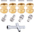 HobbyPark RC Brass Spacers - 12mm Wheel Hex Hubs Extenders for 1/10 RC Crawler