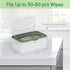Flenpptly Gray Baby Wipes Holder - Fresh Wipes Dispenser with Easy Access