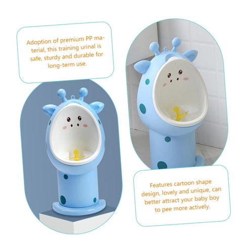 ORFOFE Potty Training Urinal for Boys with Height Suspension Hook Anti-Splash Design Cute Cartoon Pinwheel Target