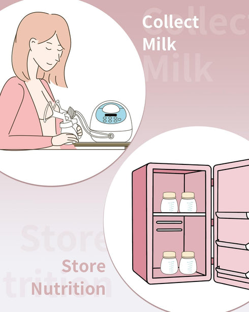 6oz Freezer4-Pack Milk Storage Bottles, Compatible with Spectra Pumps, BPA-Free, Leak-Proof Design, Dual Use as milk