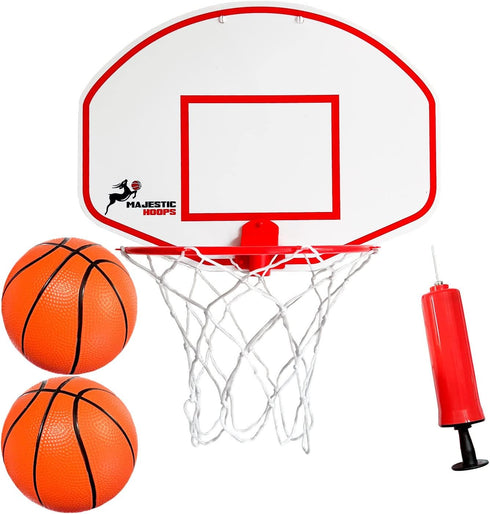Mini Basketball Hoop - Indoor Durable Plastic Basketball Hoop for Kids and Adults - No Assembling, Premium Game with