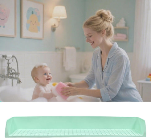 Generic Counter Splash Guard for Bathtub | Silicone Bathroom Shield - Bath Tub Splash Guard for Kids,for Bathroom