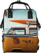 HCBPWVQA Vintage Van in The Beach with a Surfboard Print Diaper Bag Multifunction