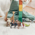 NUOBESTY Indian Model Figures - 8 Pieces Horse Riding Plastic Indians Figurines Playset