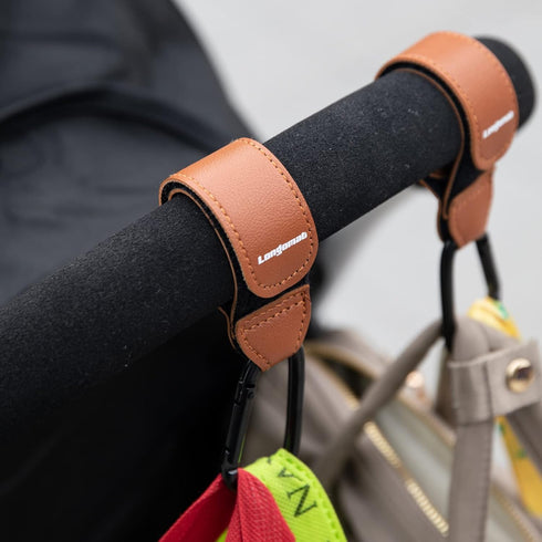 (4-Pack) Baby Stroller Hooks Clip, Universal Hanging Diaper Bag Hooks Accessories for Stroller and Car or Shopping Cart