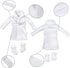 E-TING Santa Clothing Bathrobe, Christmas Accessories for Elf Doll (White Bathrobe with Sleeping Bag)