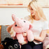 uoozii 24" 5 | Pounds Pink Elephant Weighted Stuffed Animals with Unscented Microwavable Heating Pad, Cute Coolable