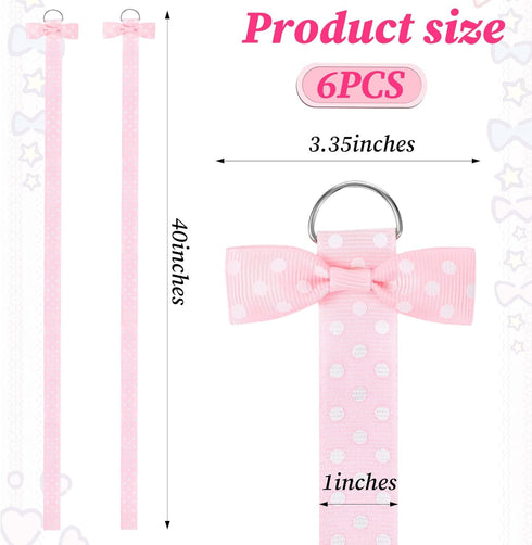 Xinjoduz 6 Xindojuz PCS Hair Bow Organizer, Hair Clips Storage Bow Holder for Girls Hairs Bows, Baby Headband Hairs