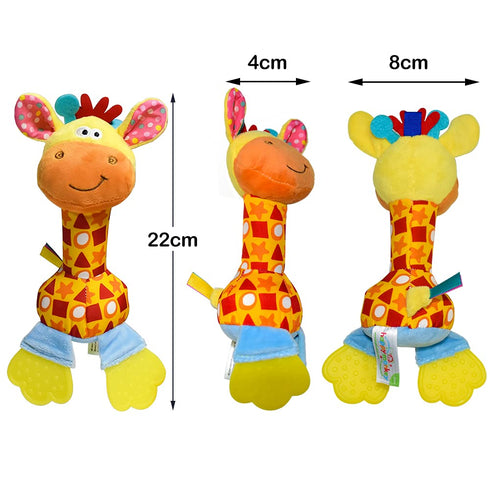 HUADADA Baby Soft Rattles Shaker, Infant Developmental Hand Grip Toys, Sensory Learning Toys for 3-12 Months