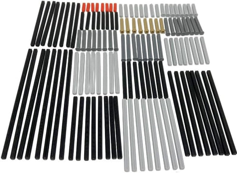 120Pcs Axle Rods Assortment Pack, Train Wheel Cross Axle Parts Replacement Pieces