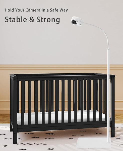 Baby Monitor Mount Floor Stand | 67" Adjustable Height Compatible with Nanit Pro, Owlet, Infant Optics DXR-8 Pro,