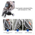 Baby Stroller Rain Cover with Eye Protection Film Universal Waterproof Ventilated Wind Weather Shield Windproof EVA Baby Travel Stroller Accessories