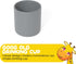Set, 6 Baby Feeding Piece - Pebble Gray - Includes Suction Bowl, Plate, Silicone Bib, Spoon, Fork for Toddlers & Kids
