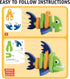 Bloco Toys 235 Pieces - Marines Creatures STEM Toy, DIY Educational Building Construction Set