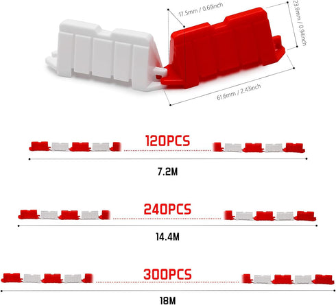 240 1/14 1/16 1/18 1/24 1/28 1/30 1/43 Hobby Fans Pieces RC Car Racing Track Drift Runway Drift Field Fence for Mini RC