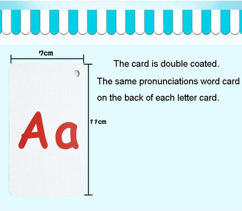 26PCS/Set Child Flash Cards ABC English Alphabet 26 Letters Baby Learning Toys Gift Pre-Kindergarten
