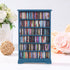 180pcs DIYDEC Mini Bookshelf with Mini Books Miniature Blue Bookshelf Ornament Tiny Small Library Decor Shake Away Your