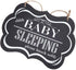WINOMO Baby Sleeping Sign, "Shhh BABY SLEEPING" Please Knock Softly, Wood Decorative Nursery Hanging Plaque