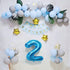 2 Number Balloon Blue Big Number Balloons 40 Inch Kit for Happy Birthday Party Decorations