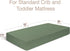 100% (52 28 Organic Crib Sheet - Cotton Baby Crib Sheets - Standard Crib Mattress Sheet x in) - Fitted Crib Sheets Girl