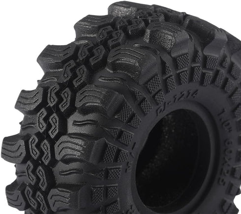 Super Soft Sticky 1.0 Wheel Tires Mud Tires 60 * 25mm for 1/18 1/24 RC Crawler Axial SCX24 FMS FCX24 Enduro24 Bronco Defender K10 RC Car Upgrade Wheel Parts